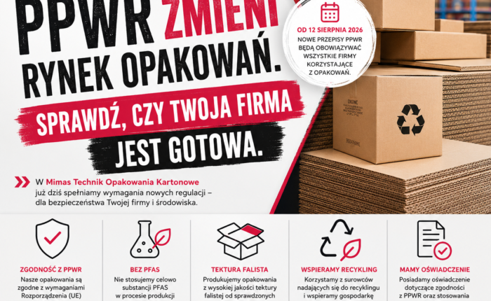 Od 12 sierpnia 2026 r. w całej Unii Europejskiej zacznie obowiązywać Rozporządzenie PPWR (UE 2025/40), które wprowadza nowe wymagania dotyczące opakowań i odpadów opakowaniowych.