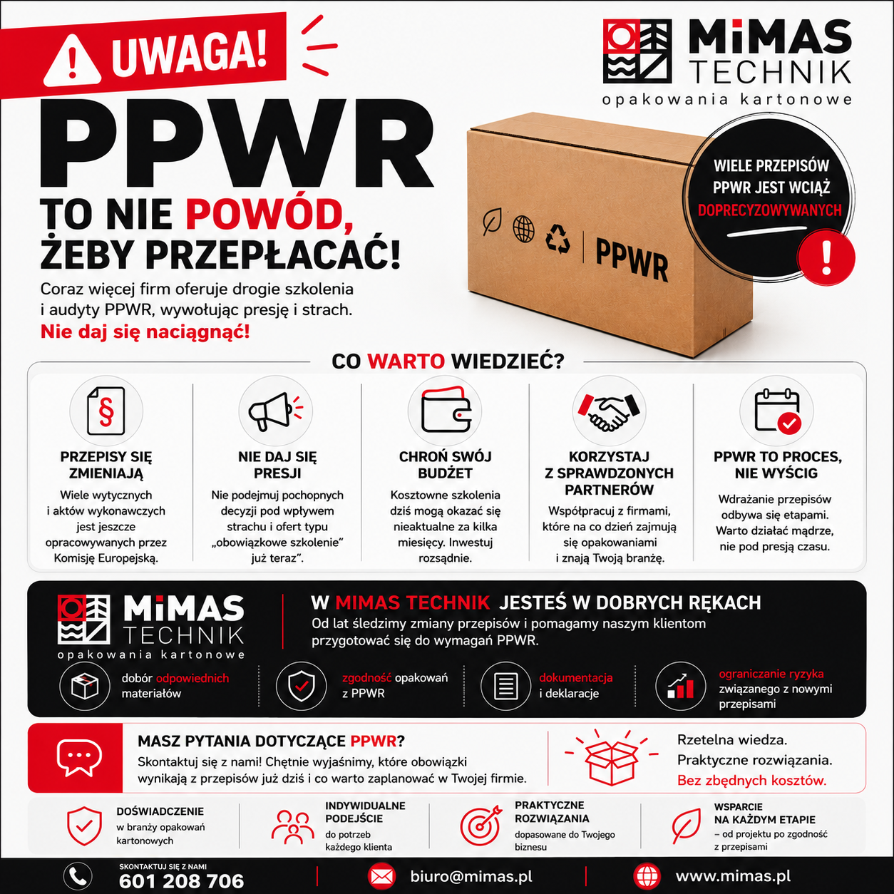 Uwaga na oszustów PPWR – opakowania pod PPWR Uwaga na oszustów PPWR